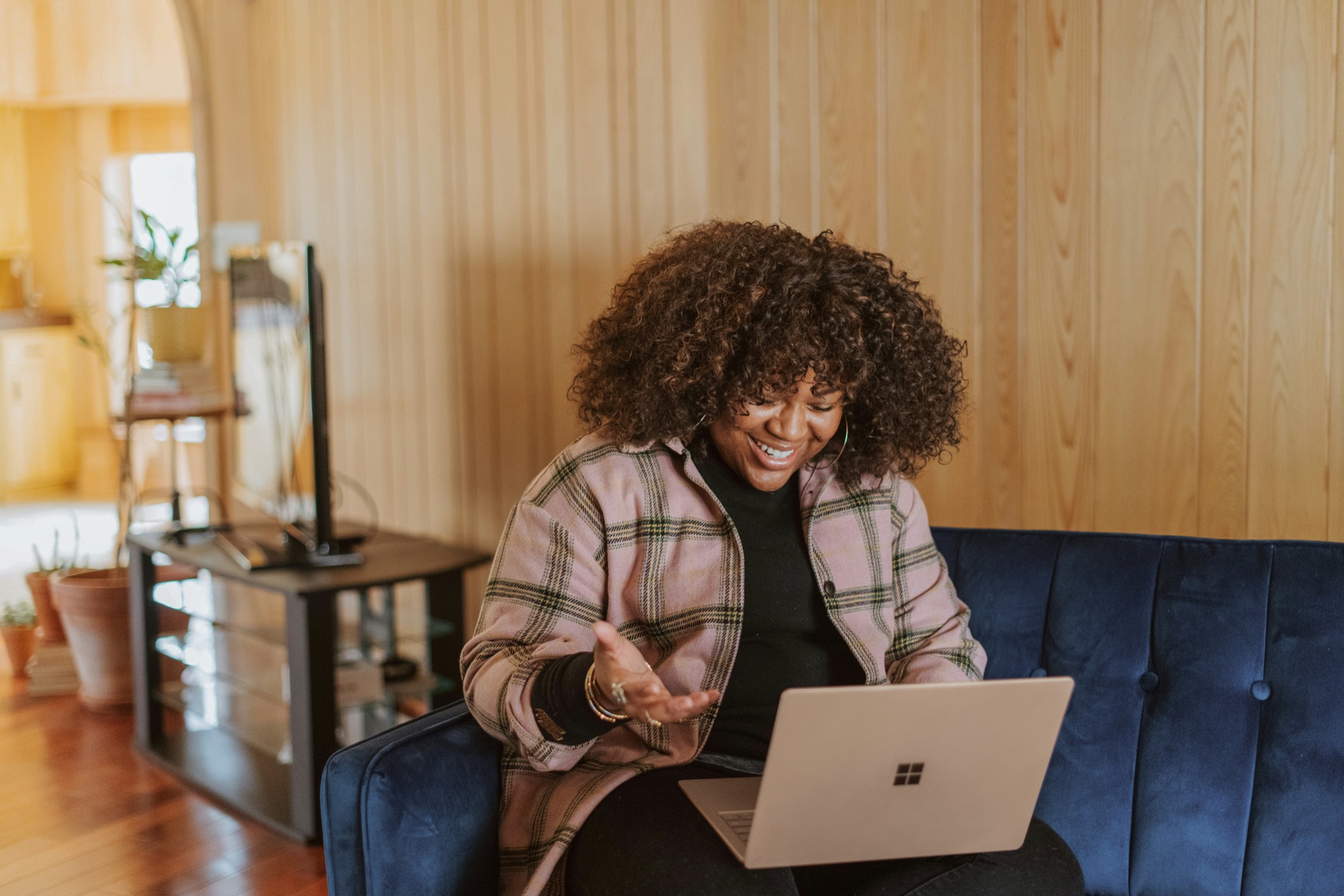 A friendly video call with a nonprofit leader
